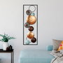 Wallity Textured - 7 Accesorio Decorativo de Pared de Metal Multicolor